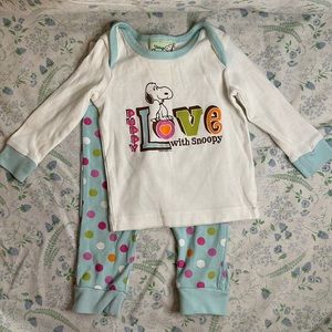 Vintage Snoopy Pajama set